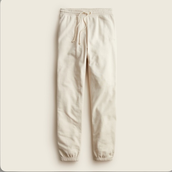 J. Crew NWT University Terry Sweatpant with Crew™ Logo - Picture 1 of 2